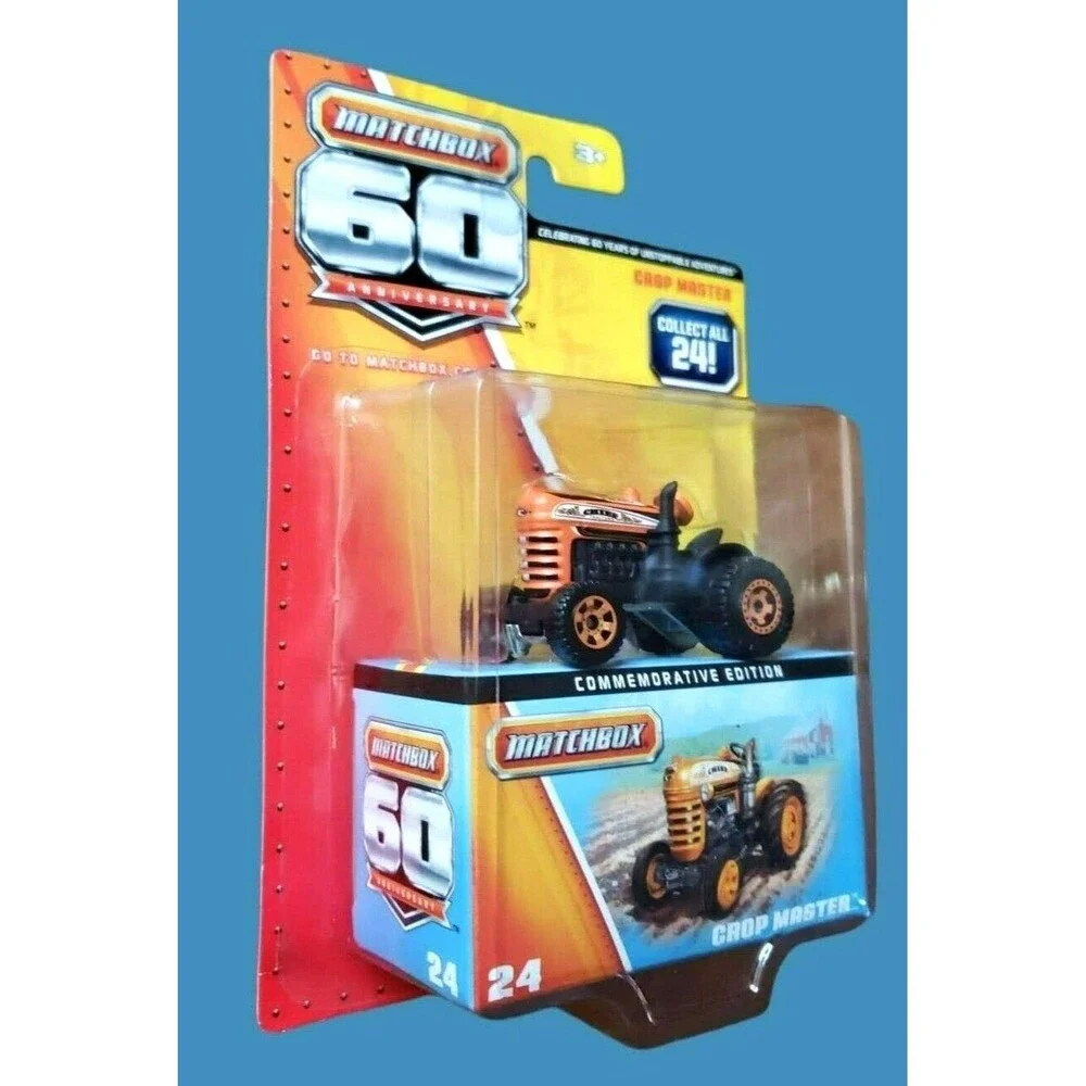 2013 Matchbox 60Th. Anniversary CROP MASTER Diecast Tractor Orange #24/24 #Y5345